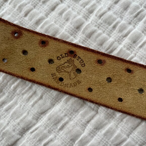 Vintage Old Stud Women's Leather Belt -XS - Picture 3 of 9